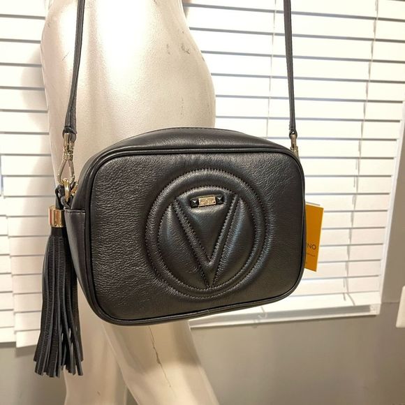 Valentino by Mario Valentino Mia Leather Camera Crossbody Bag $675